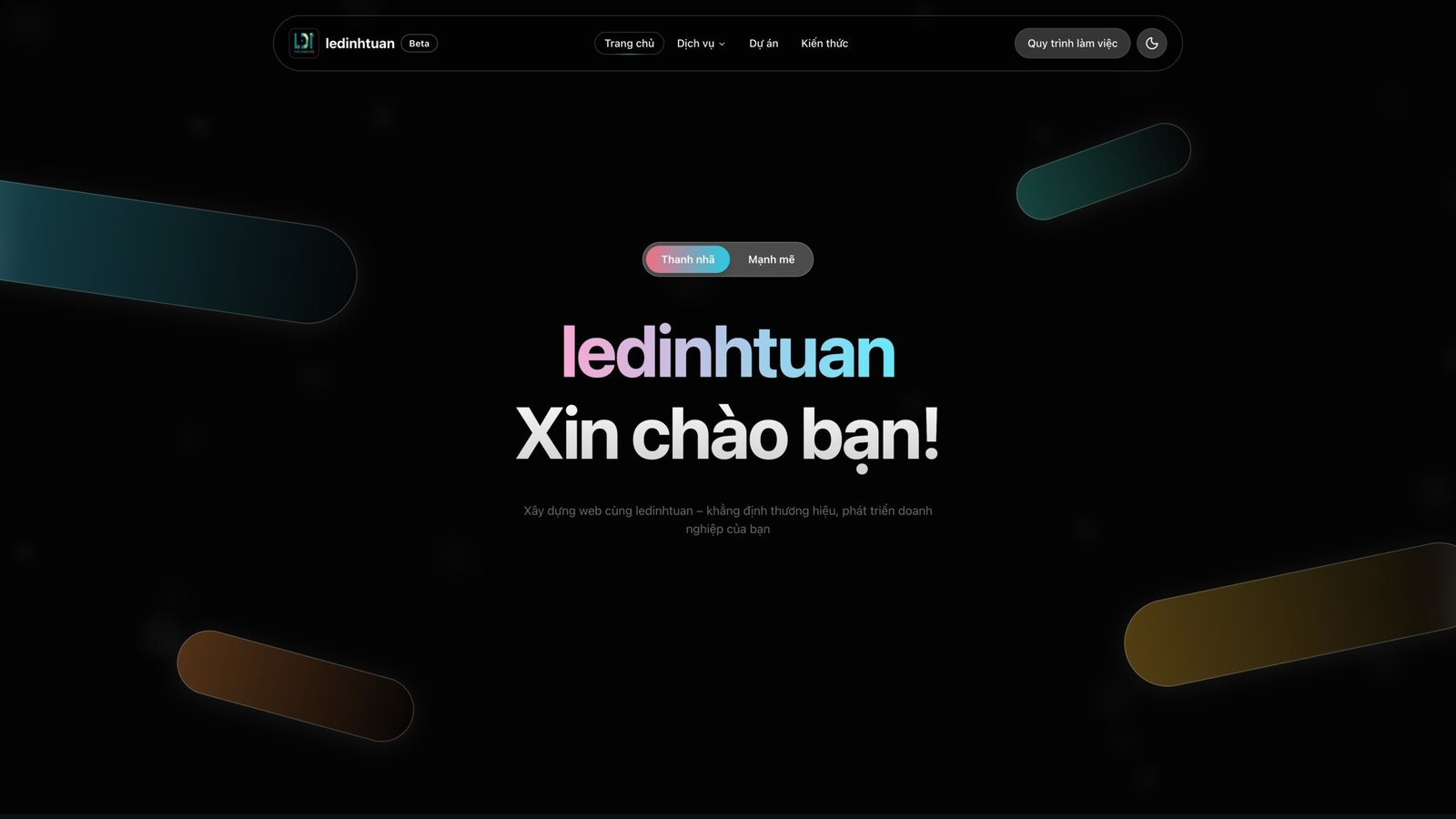 Ra mắt chính thức website ledinhtuan.com — nơi sáng tạo “chạm” trải nghiệm